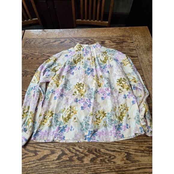 Hunter Bell Graham silk floral blouse sz XS - Picture 2 of 4